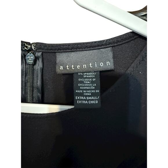 ATTENTION Brand Women’s Dress Size Extra Small Simple Classic Sleeveless Zipper - Picture 3 of 5